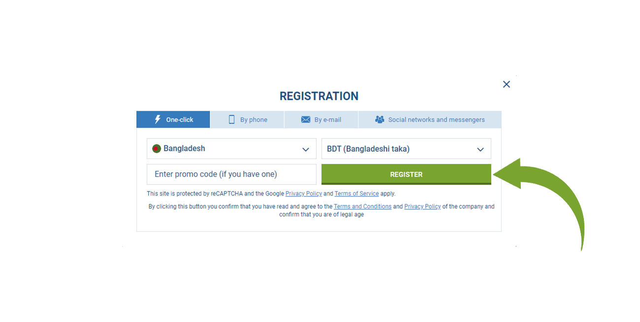 Complete the registration process